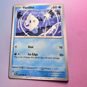 vanillite - 027/086 (common) — pokemon: white flare